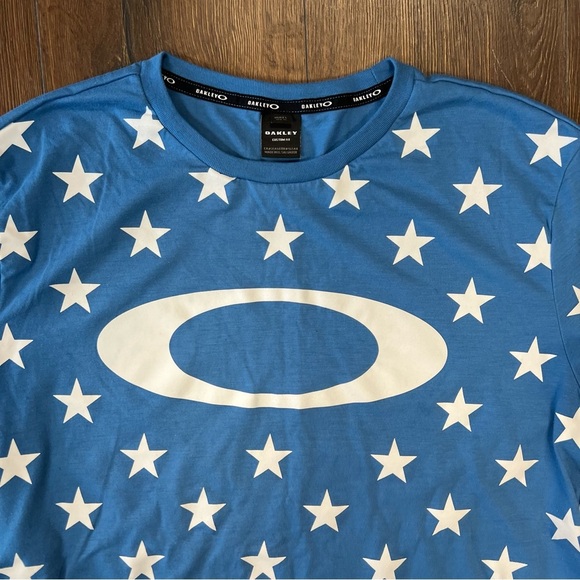 Oakley California Blue Star Crewneck Tee SZ LG - Picture 3 of 7